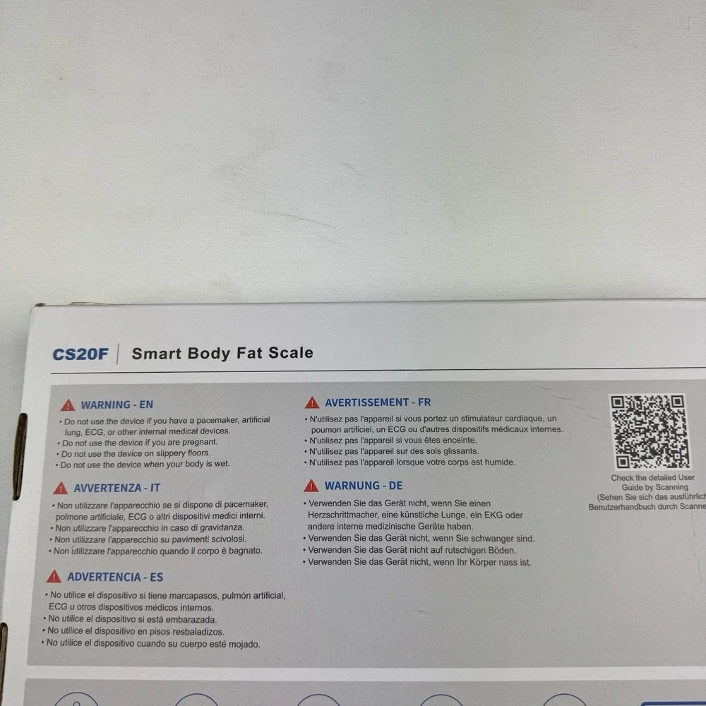 GE Smart Body Fat Scale CS20F Bluetooth Digital Weight BMI Black NEW